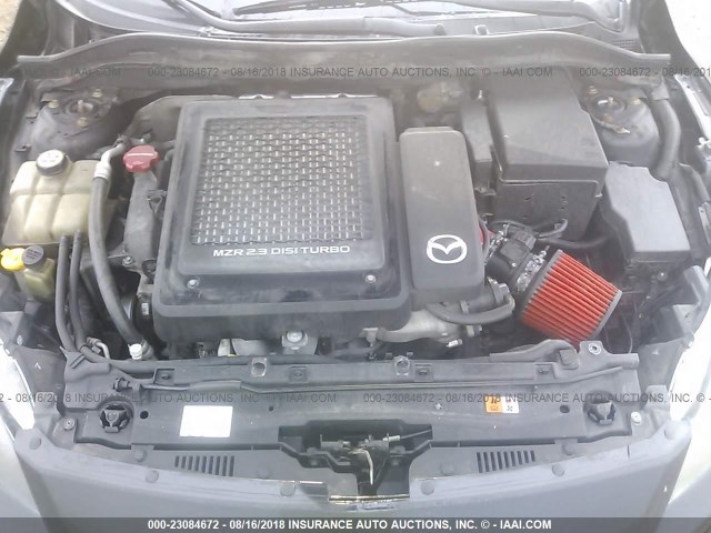 JM1BL1K39B1377436 - 2011 MAZDA SPEED 3 BLACK photo 10