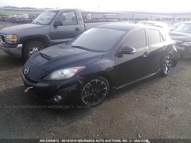 JM1BL1K39B1377436 - 2011 MAZDA SPEED 3 BLACK photo 2