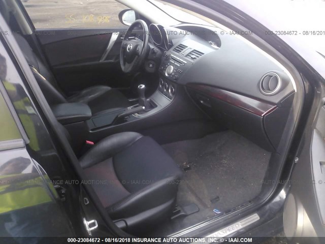 JM1BL1K39B1377436 - 2011 MAZDA SPEED 3 BLACK photo 5