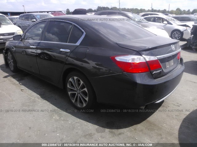 1HGCR2F55DA284468 - 2013 HONDA ACCORD SPORT BLACK photo 3