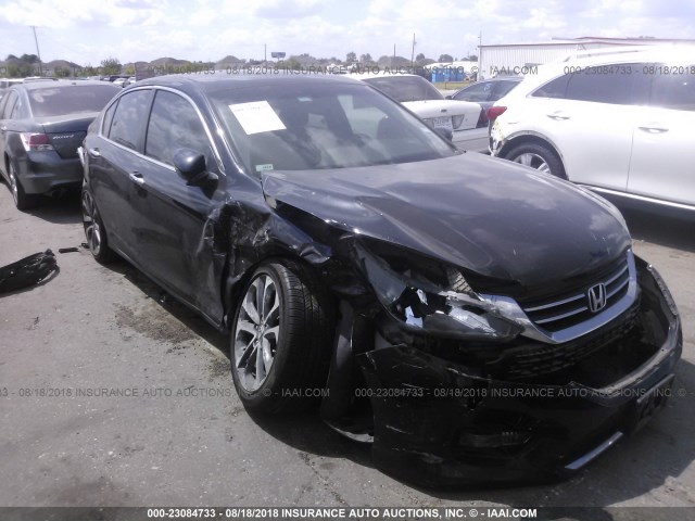 1HGCR2F55DA284468 - 2013 HONDA ACCORD SPORT BLACK photo 6