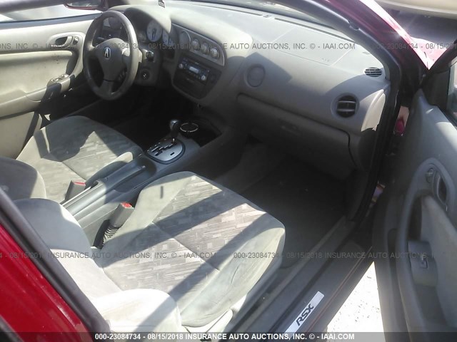 JH4DC54822C004783 - 2002 ACURA RSX RED photo 5