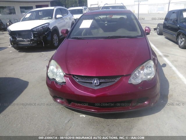 JH4DC54822C004783 - 2002 ACURA RSX RED photo 6