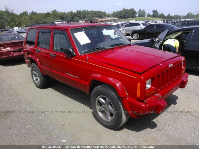 1J4FF68SXXL654959 - 1999 JEEP CHEROKEE SPORT/CLASSIC წითელი ფოტო 1