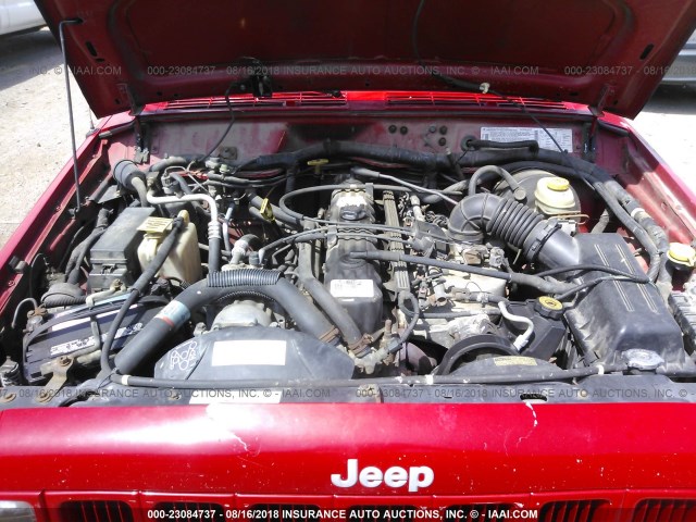 1J4FF68SXXL654959 - 1999 JEEP CHEROKEE SPORT/CLASSIC წითელი ფოტო 10