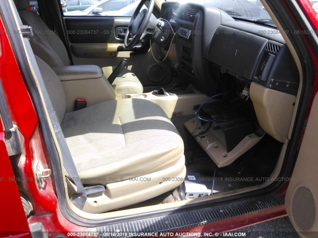 1J4FF68SXXL654959 - 1999 JEEP CHEROKEE SPORT/CLASSIC წითელი ფოტო 5