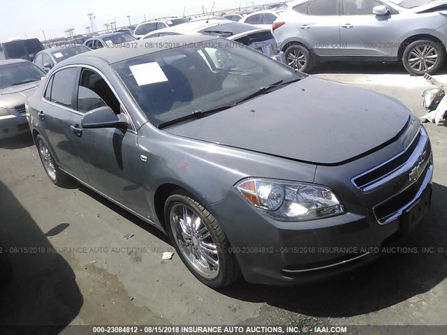 1G1ZH57B984253920 - 2008 CHEVROLET MALIBU 1LT GRAY photo 1