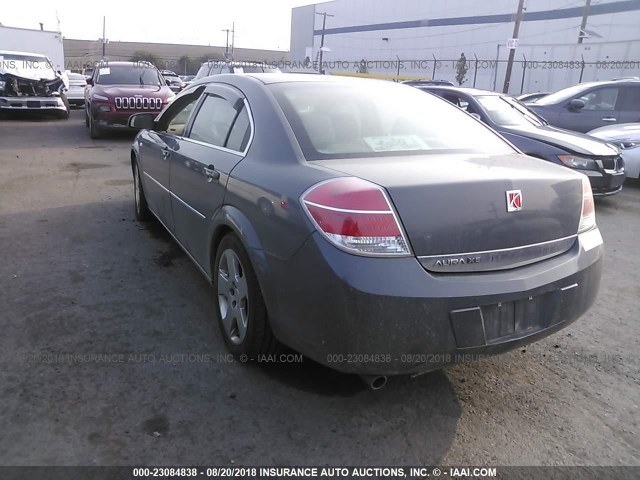 1G8ZS57B78F242096 - 2008 SATURN AURA XE GRAY photo 3