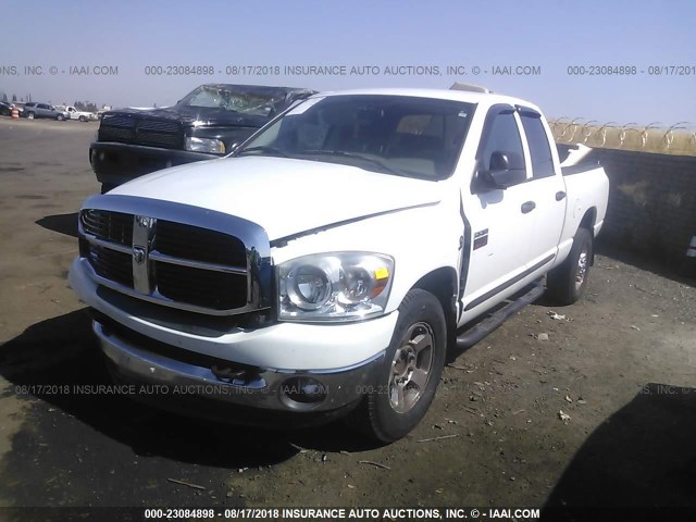 3D7KR28A97G809435 - 2007 DODGE RAM 2500 ST/SLT WHITE photo 2