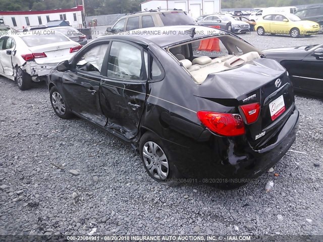 KMHDU46DX9U773423 - 2009 HYUNDAI ELANTRA GLS/SE BLACK photo 3