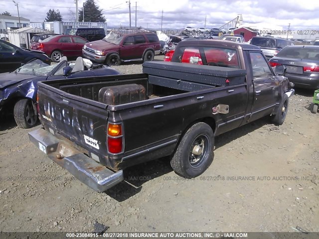 JN6ND02H9EW000397 - 1984 DATSUN 720 LONG BED BROWN photo 4