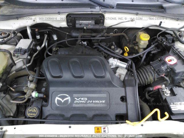 4F2YU08151KM26485 - 2001 MAZDA TRIBUTE LX/ES 白色 照片 10