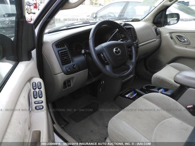 4F2YU08151KM26485 - 2001 MAZDA TRIBUTE LX/ES WHITE photo 5