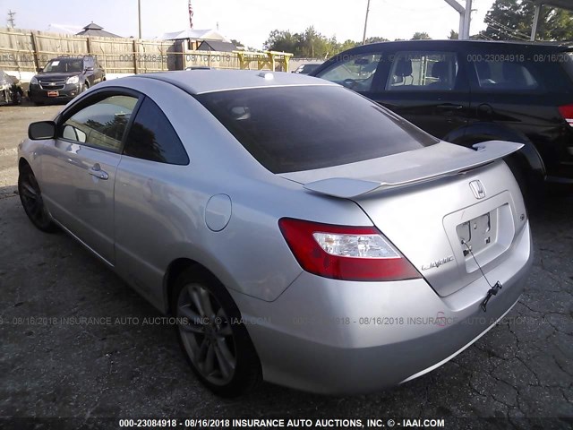 2HGFG21557H703208 - 2007 HONDA CIVIC SI GRAY photo 3