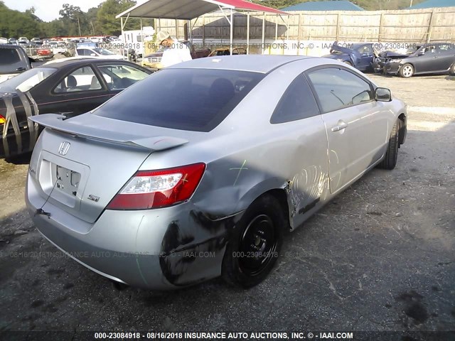 2HGFG21557H703208 - 2007 HONDA CIVIC SI GRAY photo 4