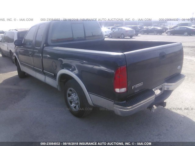 1FTEX27L6VNC33128 - 1997 FORD F250 BLACK photo 3