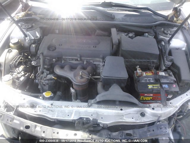 4T1BE46KX8U247231 - 2008 TOYOTA CAMRY CE/LE/XLE/SE GRAY photo 10