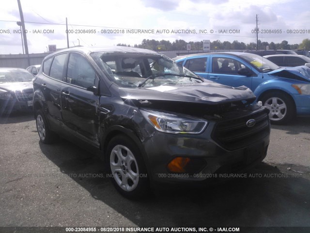 1FMCU0F77HUD40249 - 2017 FORD ESCAPE S GRAY photo 1