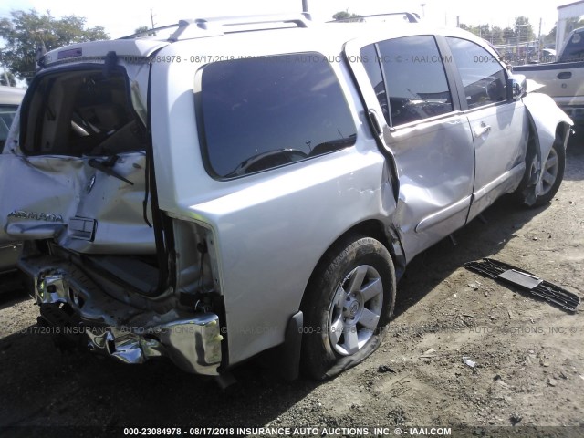 5N1BA08A87N703115 - 2007 NISSAN ARMADA SE/LE SILVER photo 4