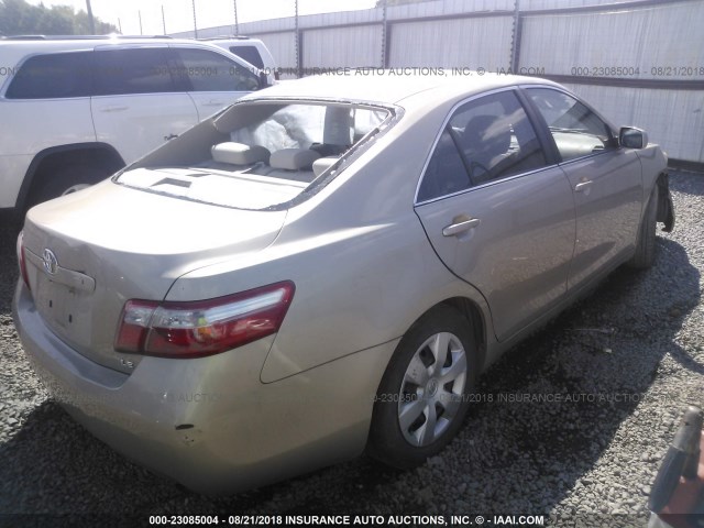 4T1BE46K79U329306 - 2009 TOYOTA CAMRY SE/LE/XLE ოქროსფერი ფოტო 4