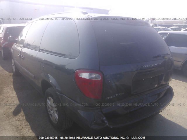 1D4GP24R77B254448 - 2007 DODGE GRAND CARAVAN SE BLUE photo 3