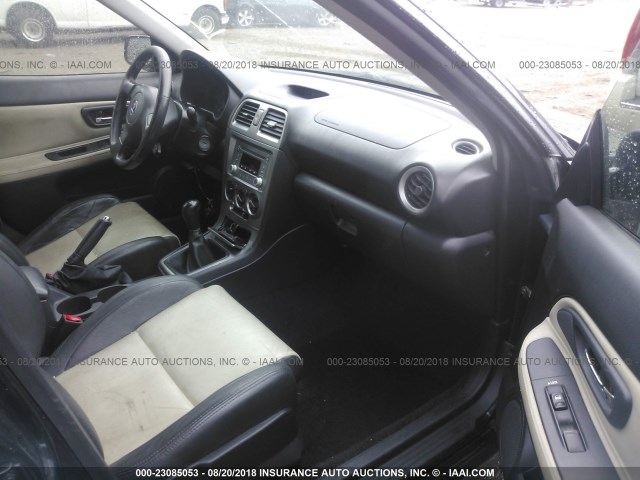 JF4GG61695G056462 - 2005 SAAB 9-2 LINEAR BLACK photo 5