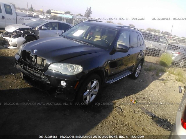 5UXFE43519L266700 - 2009 BMW X5 XDRIVE30I BLACK photo 2