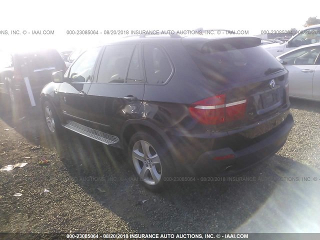 5UXFE43519L266700 - 2009 BMW X5 XDRIVE30I BLACK photo 3