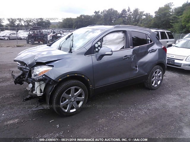 KL4CJFSBXEB660385 - 2014 BUICK ENCORE CONVENIENCE GRAY photo 2