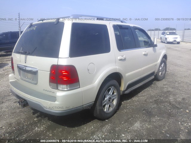 5LMEU68H15ZJ19405 - 2005 LINCOLN AVIATOR 米色 照片 4
