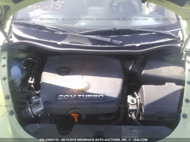 3VWCD31C75M411683 - 2005 VOLKSWAGEN NEW BEETLE GLS Yaşıl foto 10