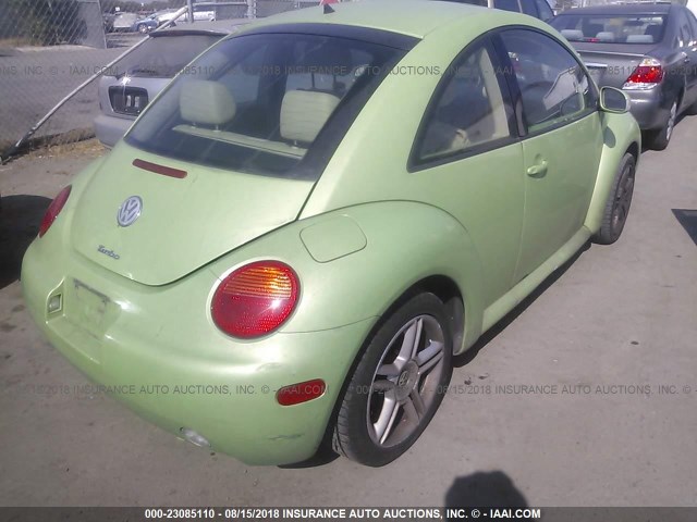 3VWCD31C75M411683 - 2005 VOLKSWAGEN NEW BEETLE GLS Yaşıl foto 4