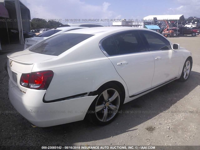 JTHBN96S165003345 - 2006 LEXUS GS GENERATION 200 430 WHITE photo 4