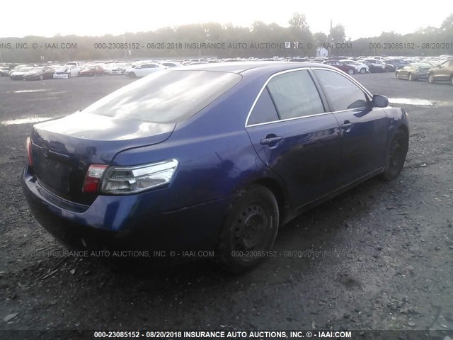4T1BE46K18U226204 - 2008 TOYOTA CAMRY CE/LE/XLE/SE BLUE photo 4