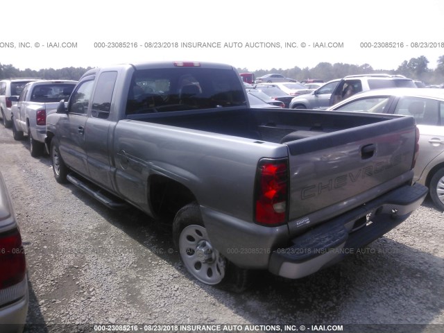 1GCEC19X17Z131186 - 2007 CHEVROLET SILVERADO C1500 CLASSIC GRAY photo 3