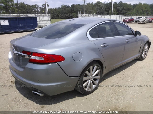 SAJWA0GB8ALR74180 - 2010 JAGUAR XF PREMIUM GRAY photo 4