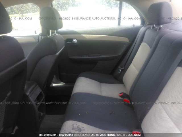 1G1ZG57B48F207550 - 2008 CHEVROLET MALIBU LS GOLD photo 8