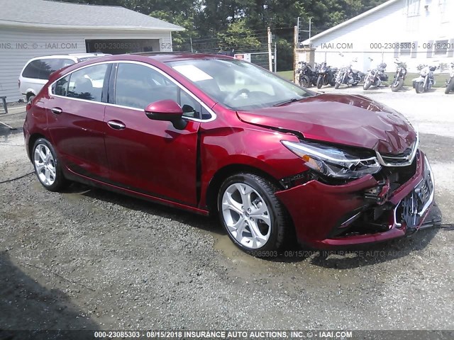 3G1BF6SM0HS520397 - 2017 CHEVROLET CRUZE PREMIER MAROON photo 1