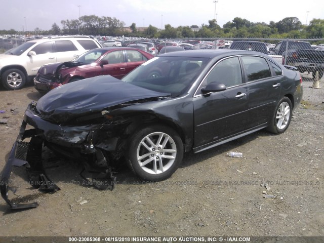 2G1WC5E30F1125264 - 2015 CHEVROLET IMPALA LIMITED LTZ BLACK photo 2