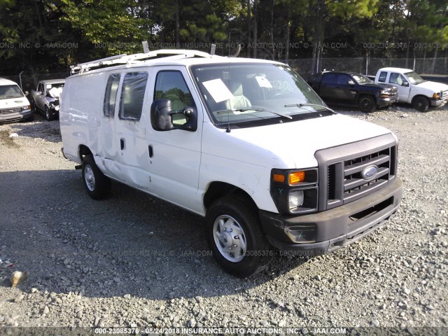 1FTSS3EL0CDB07313 - 2012 FORD ECONOLINE E350 SUPER DUTY VAN WHITE photo 1