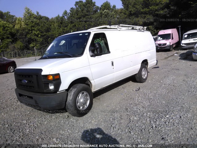 1FTSS3EL0CDB07313 - 2012 FORD ECONOLINE E350 SUPER DUTY VAN WHITE photo 2