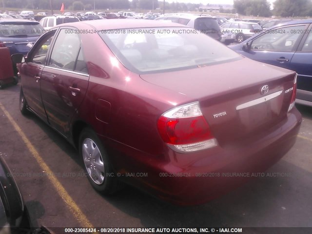 4T1BE32K45U005921 - 2005 TOYOTA CAMRY LE/XLE/SE Марун фото 3