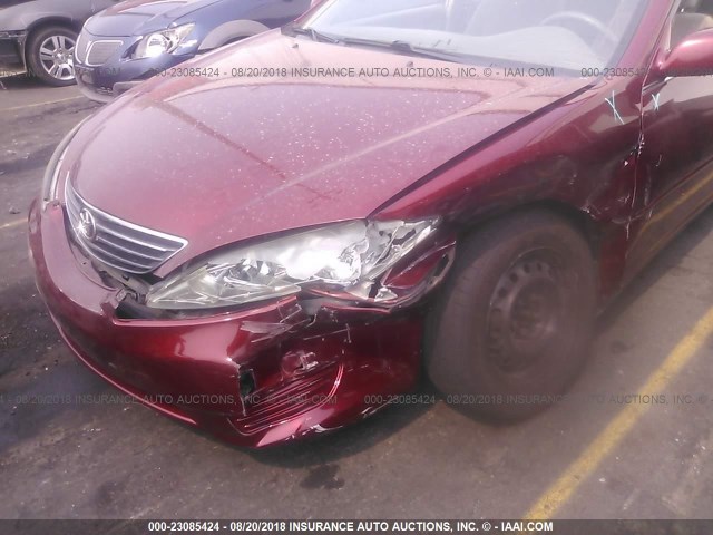 4T1BE32K45U005921 - 2005 TOYOTA CAMRY LE/XLE/SE Марун фото 6