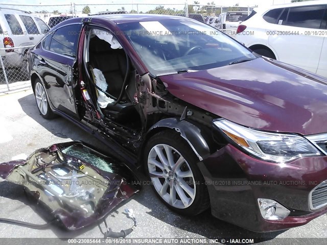 4T1BK1EBXEU093186 - 2014 TOYOTA AVALON PREMIUM/TOURING/LIMITED BURGUNDY photo 6