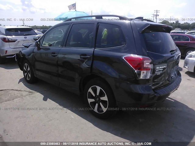 JF2SJAGC6HH583913 - 2017 SUBARU FORESTER 2.5I PREMIUM GRAY photo 3