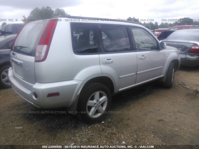 JN8BT08V36W205631 - 2006 NISSAN X-TRAIL XE/SE SILVER photo 4