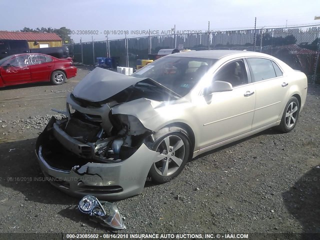 1G1ZC5E05CF155836 - 2012 CHEVROLET MALIBU 1LT GOLD photo 2