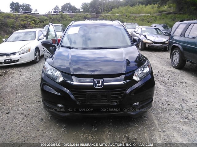 3CZRU6H74GM700895 - 2016 HONDA HR-V EXL BLACK photo 6