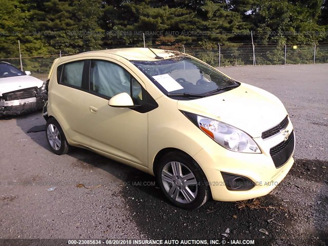 KL8CD6S99DC554795 - 2013 CHEVROLET SPARK 1LT YELLOW photo 1