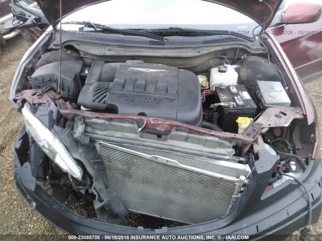 2A8GM68X37R219499 - 2007 CHRYSLER PACIFICA TOURING MAROON photo 10